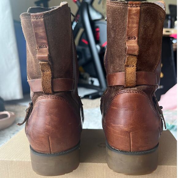 Teva Women's De La Vina Mid Waterproof Leather Zip Boots Size 11 Brown - Picture 10 of 14